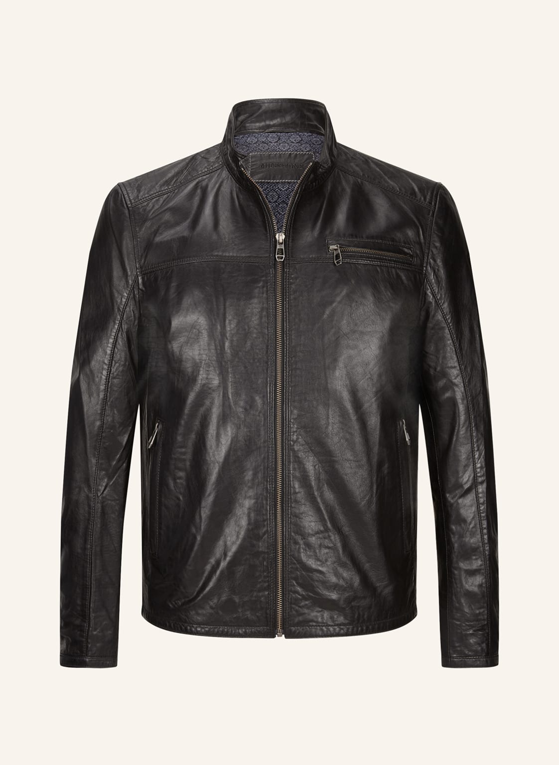 Milestone Lederjacke Msmarco schwarz Milestone Lederjacke Msmarco schwarz von Milestone