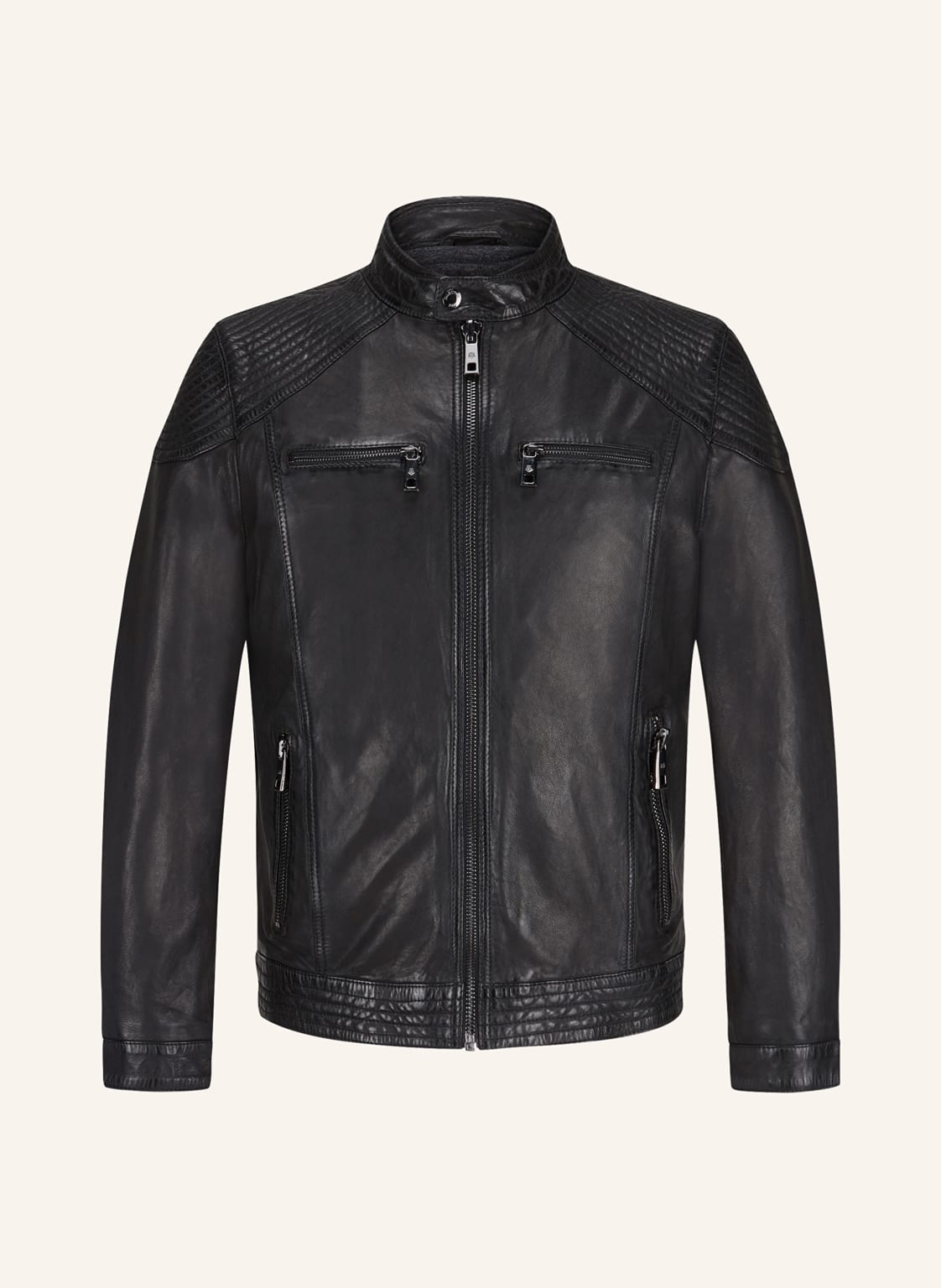 Milestone Lederjacke Msparker schwarz von Milestone