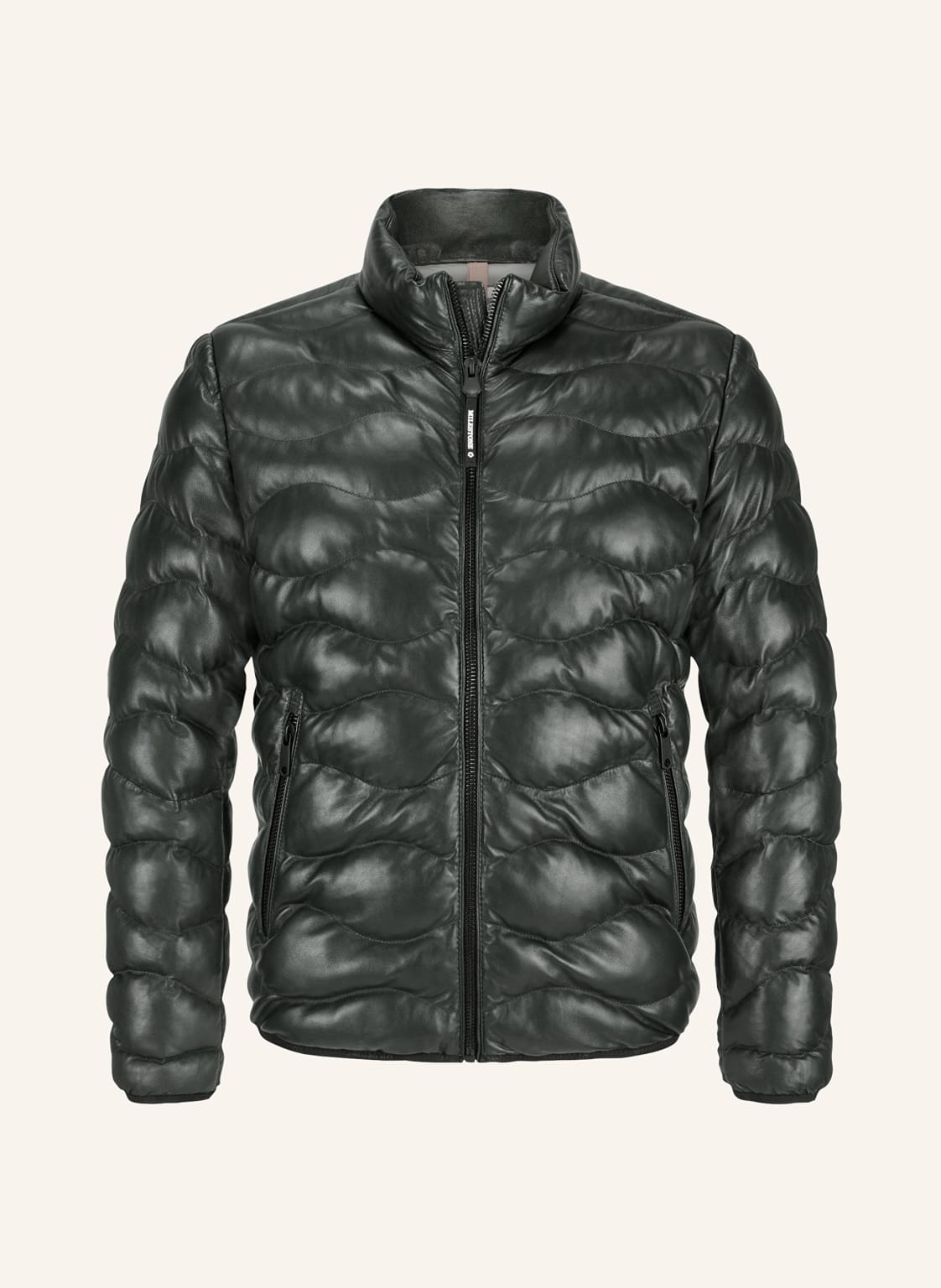 Milestone Lederjacke Msroger gruen von Milestone