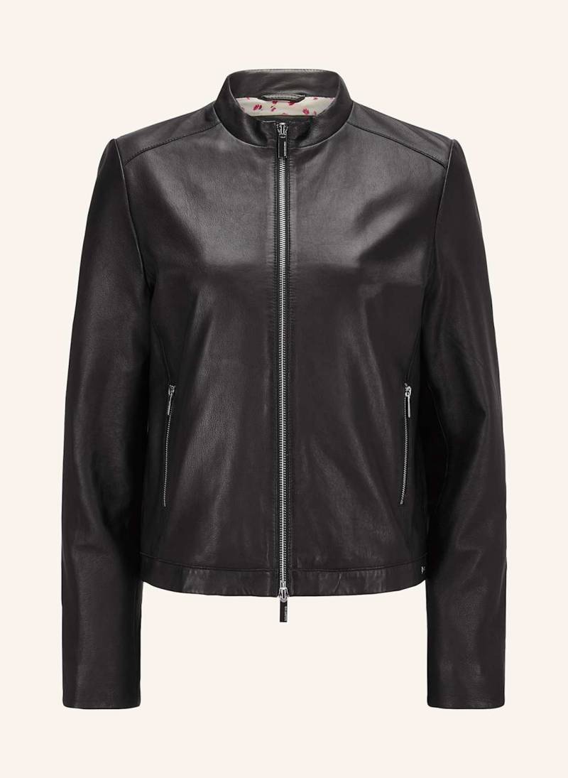 Milestone Lederjacke schwarz von Milestone