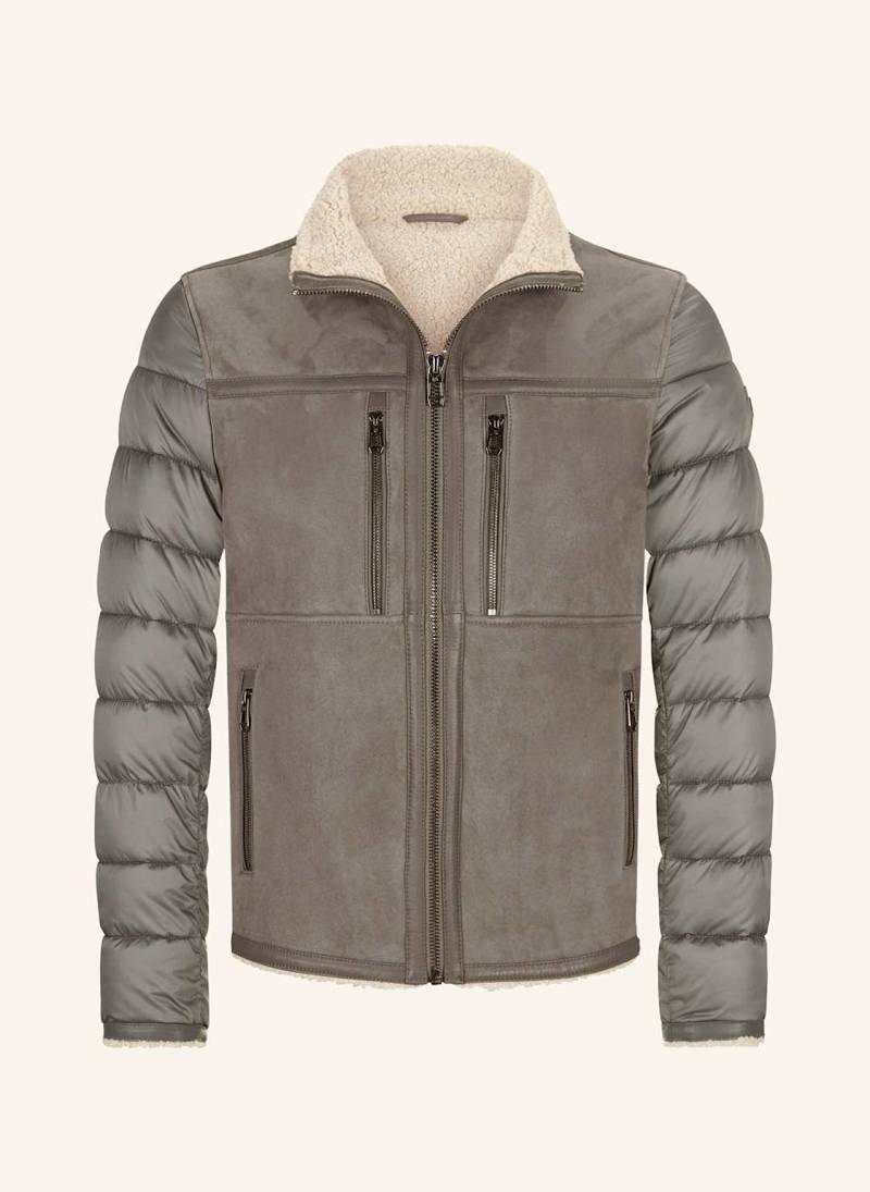 Milestone Steppjacke Msdorino Im Materialmix grau von Milestone