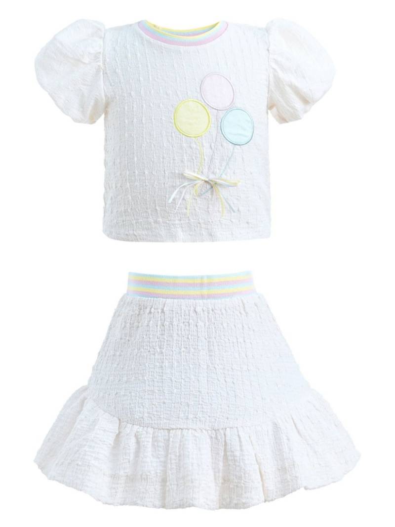 Mimi Tutu bouclé skirt and top set - White von Mimi Tutu