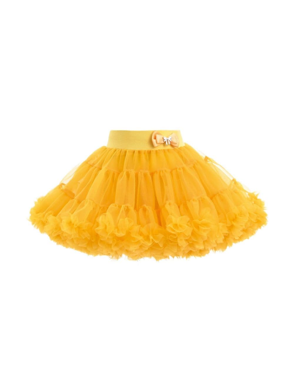 Mimi Tutu bow-detailing tulle skirt - Yellow von Mimi Tutu