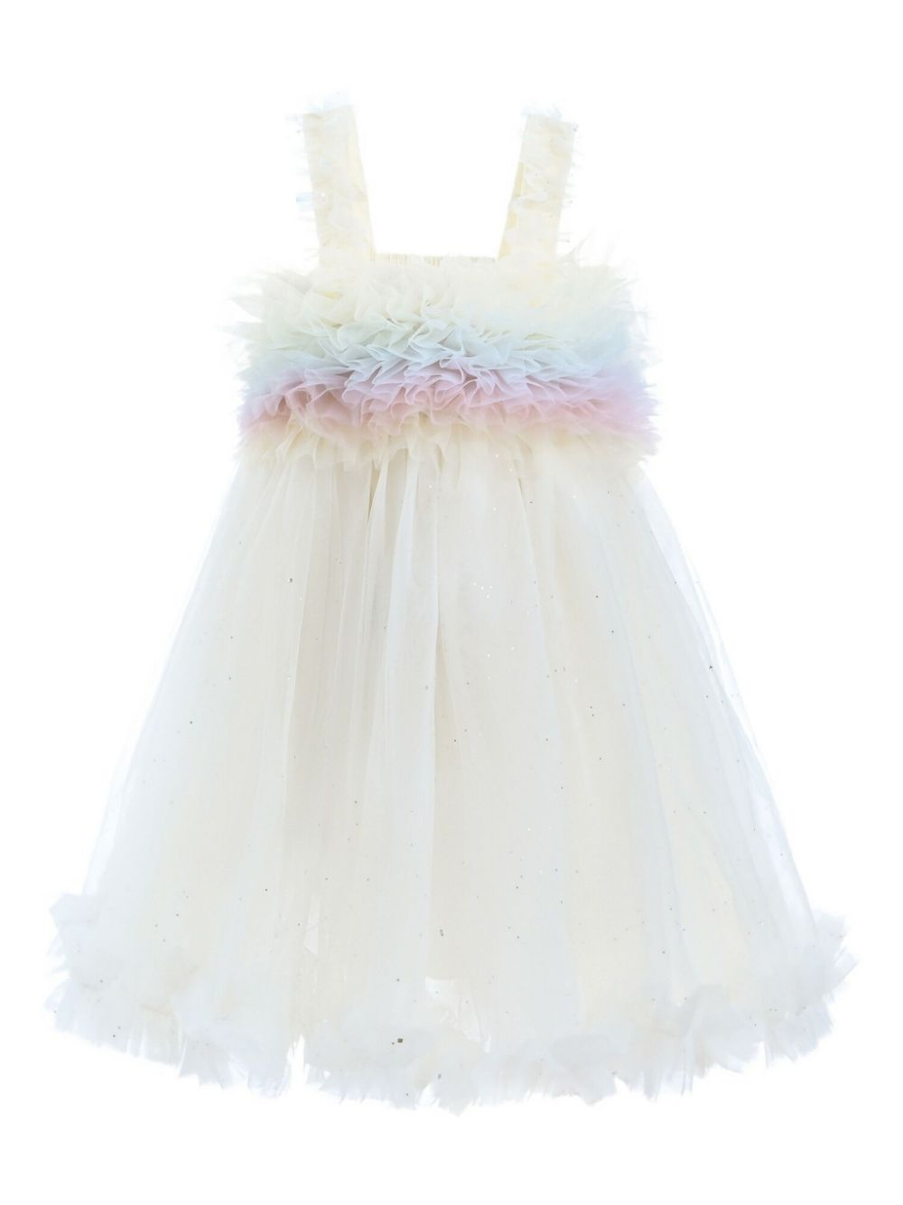 Mimi Tutu ruffled trapeze dress - White von Mimi Tutu