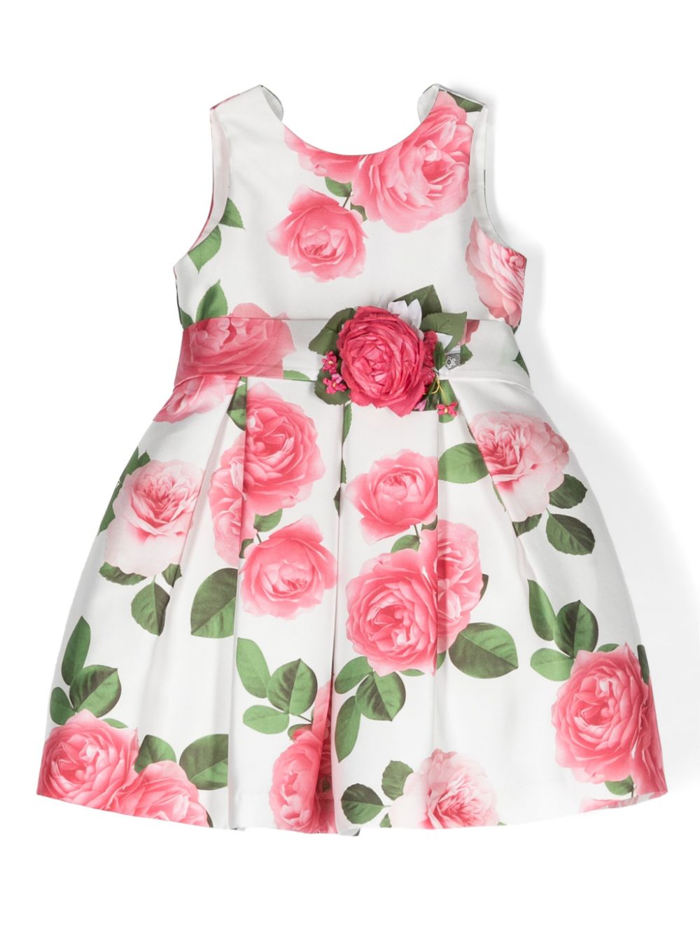 Mimilù floral-print pleated dress - White von Mimilù