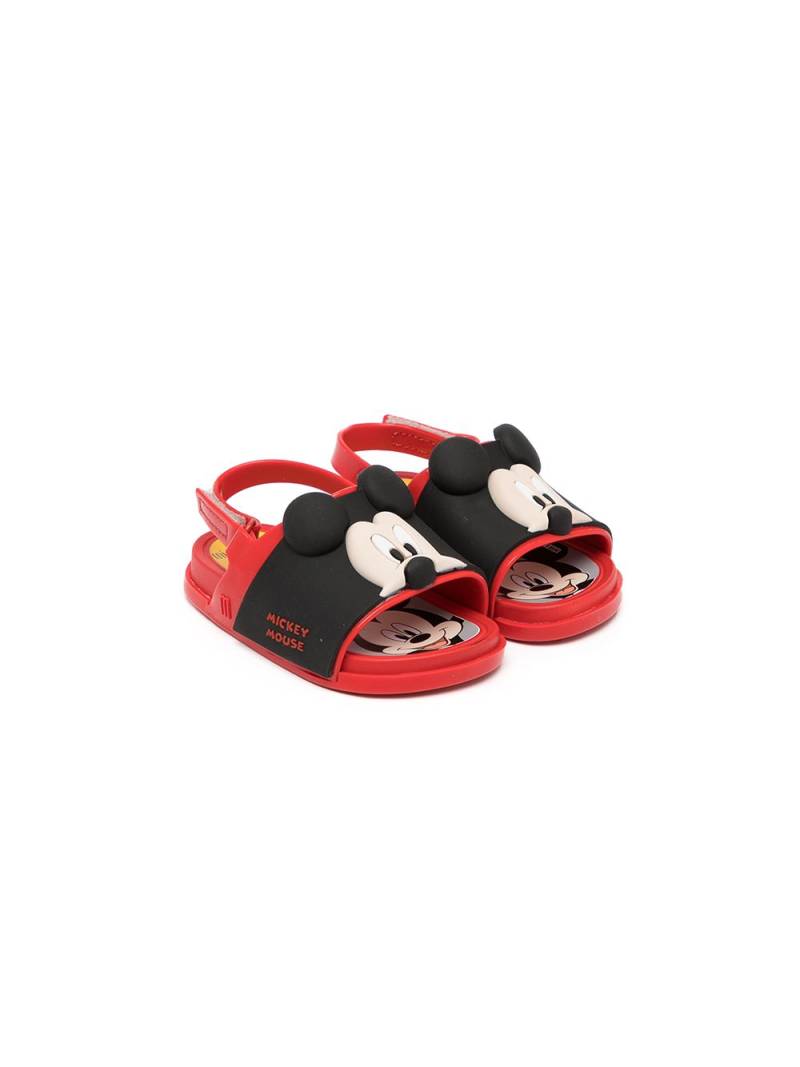 Mini Melissa Mickey-embellished sandals - Red von Mini Melissa