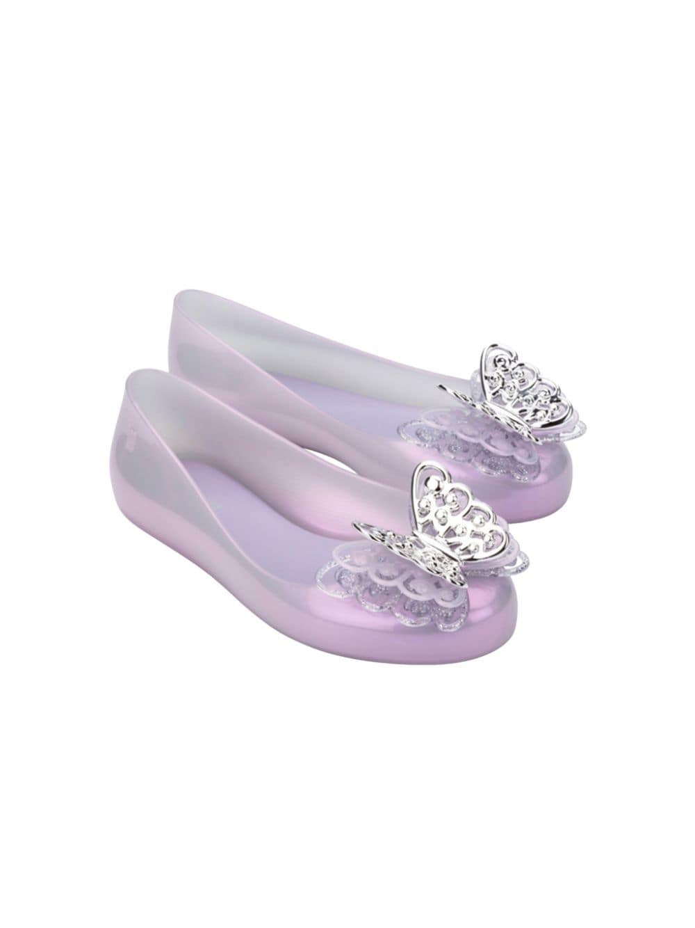 Mini Melissa Sweet Love Fly II ballerina shoes - Purple von Mini Melissa