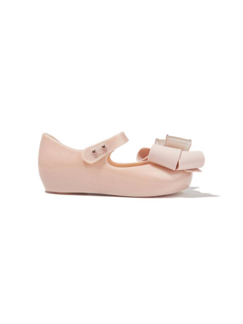 Mini Melissa Ultragirl Sweet bow-detail ballerina shoes - Pink von Mini Melissa