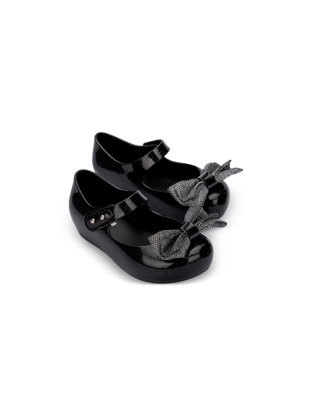 Mini Melissa bow-detaling ballerinas - Black von Mini Melissa