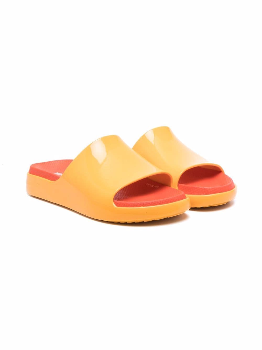 Mini Melissa slip-on single-strap sandals - Orange von Mini Melissa