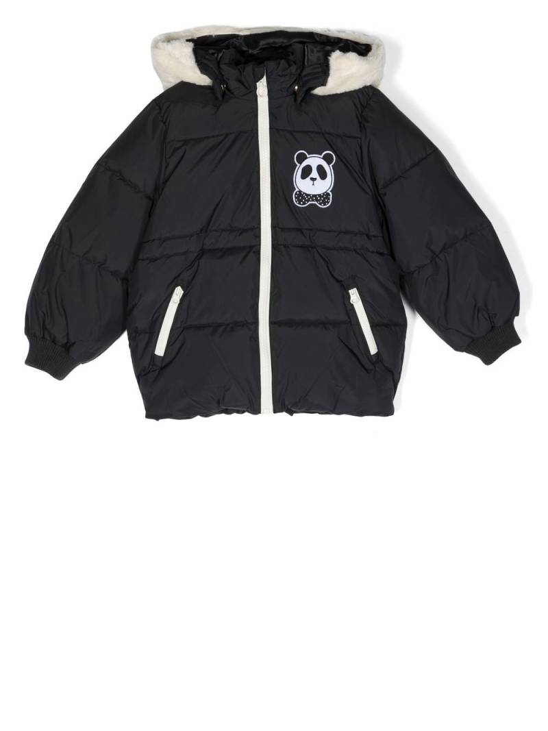 Mini Rodini Panda puffer jacket - Black von Mini Rodini