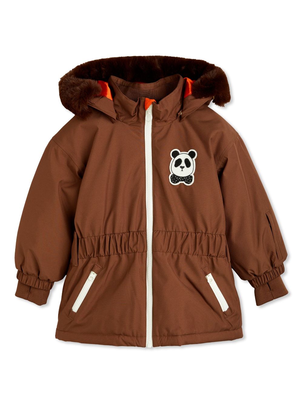 Mini Rodini Panda ski jacket - Brown von Mini Rodini