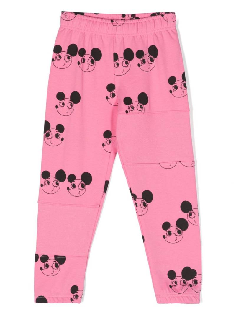 Mini Rodini Ritzratz cotton track pants - Pink von Mini Rodini