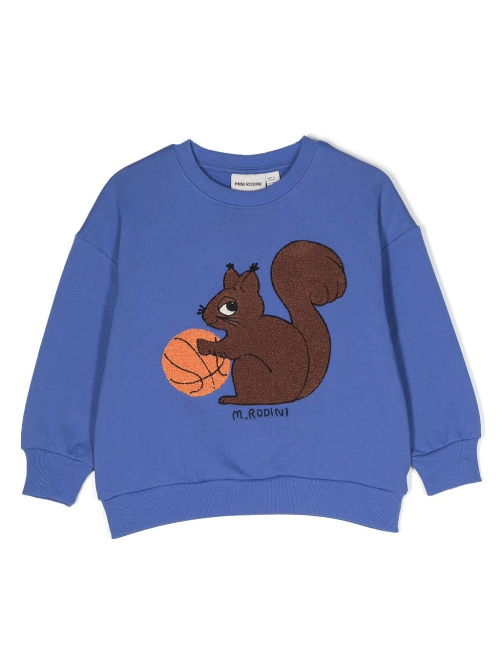 Mini Rodini Squirrels organic-cotton sweatshirt - Blue von Mini Rodini