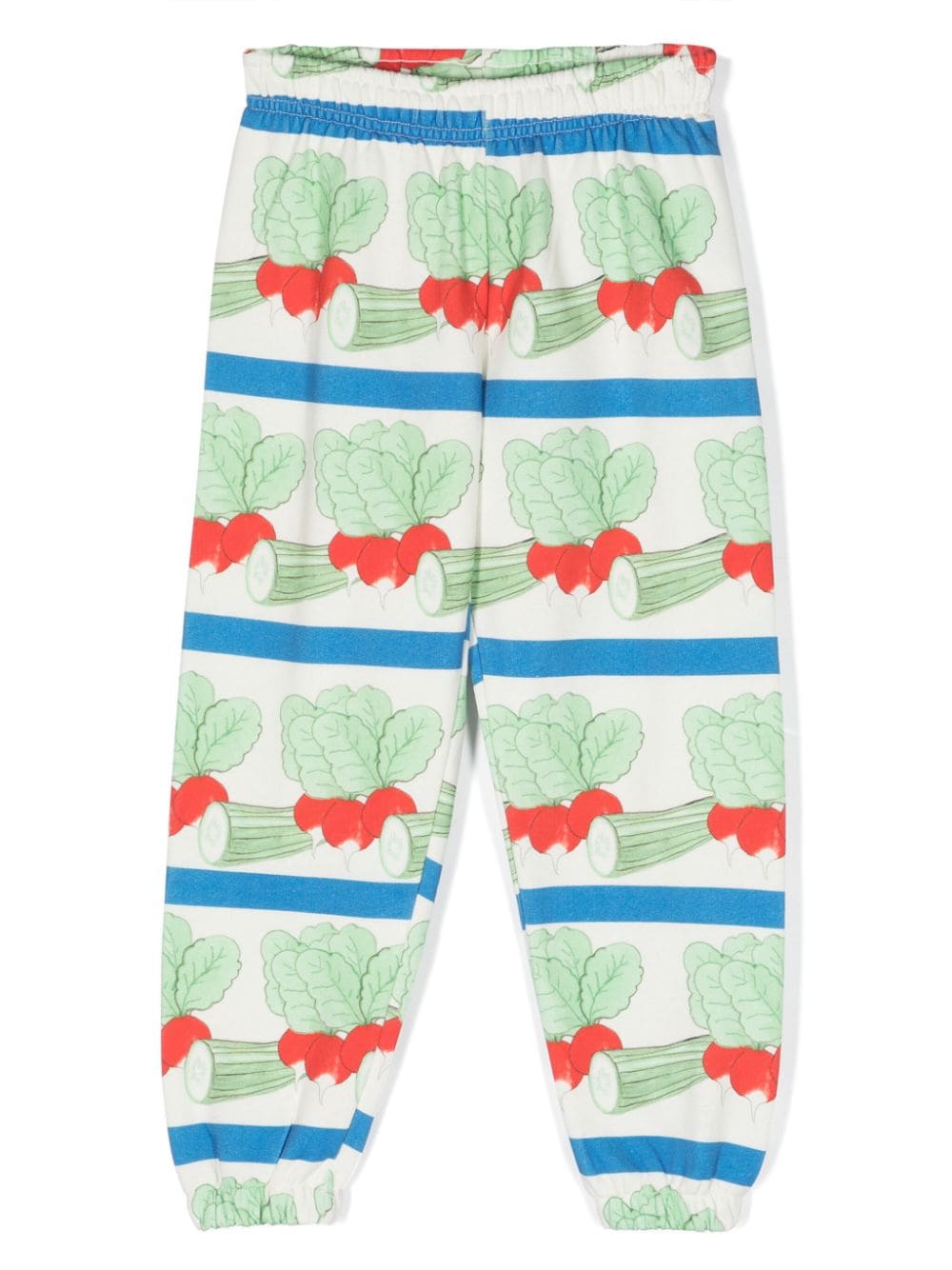 Mini Rodini Veggie-print cotton track pants - White von Mini Rodini