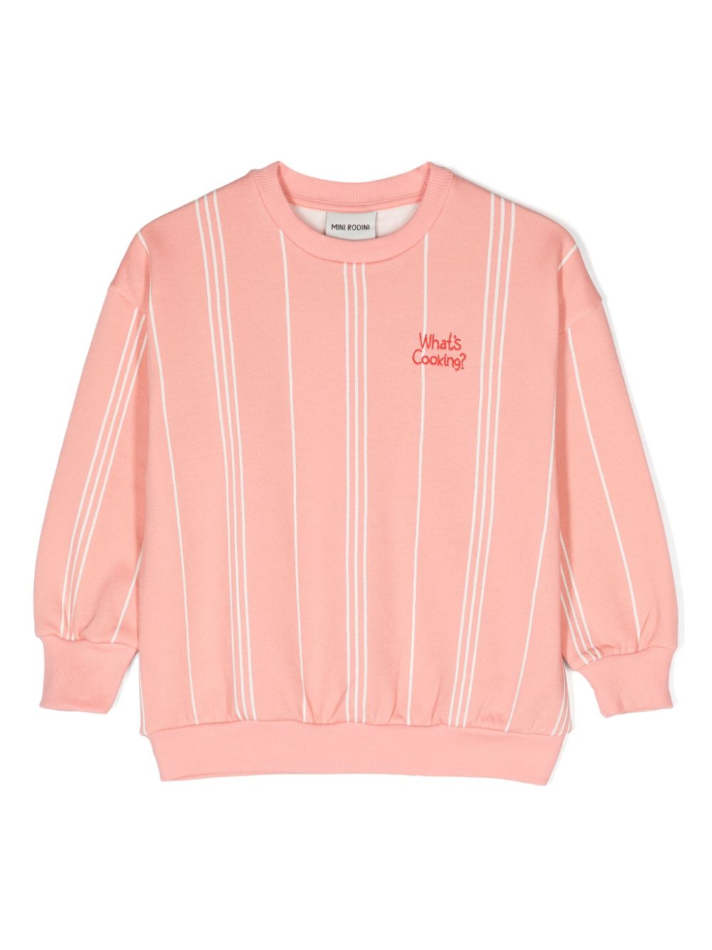 Mini Rodini What's Cooking logo-embroidered organic-cotton jumper - Pink von Mini Rodini