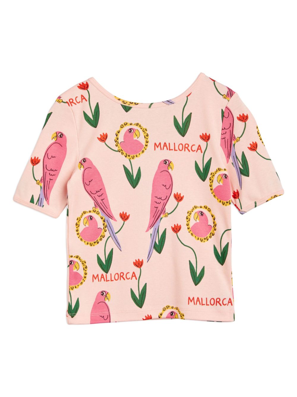 Mini Rodini abstract-pattern cotton T-shirt - Pink von Mini Rodini