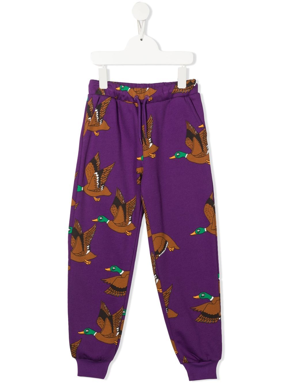 Mini Rodini animal-print tracksuit trousers - Purple von Mini Rodini