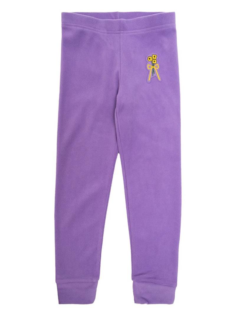 Mini Rodini appliqué-detail joggers - Purple von Mini Rodini