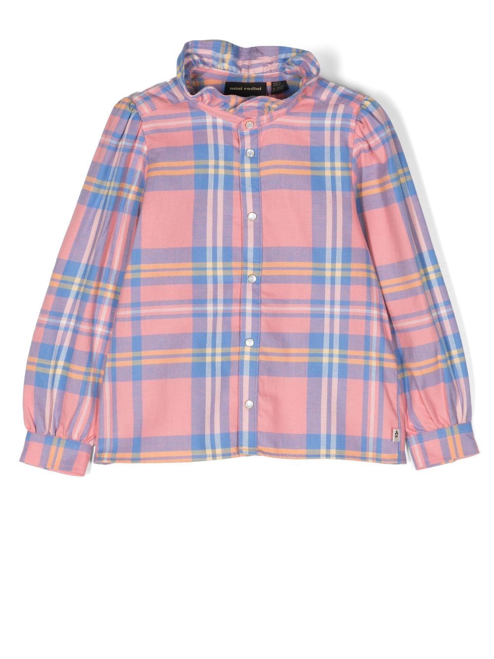 Mini Rodini check-print long-sleeve shirt - Pink von Mini Rodini