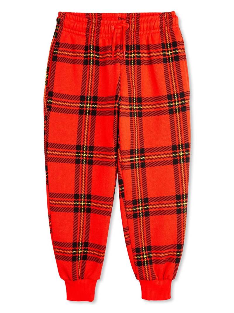 Mini Rodini check-print sweatpants - Red von Mini Rodini