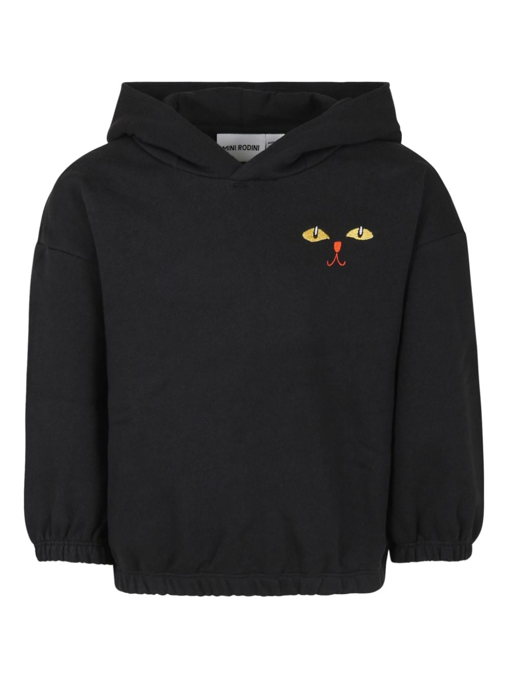 Mini Rodini embroidered organic-cotton hoodie - Black von Mini Rodini