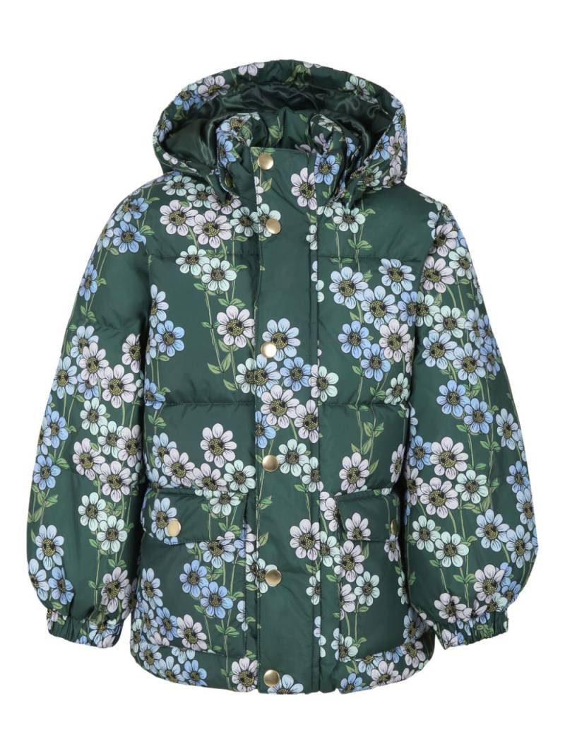 Mini Rodini floral-print puffer jacket - Green von Mini Rodini