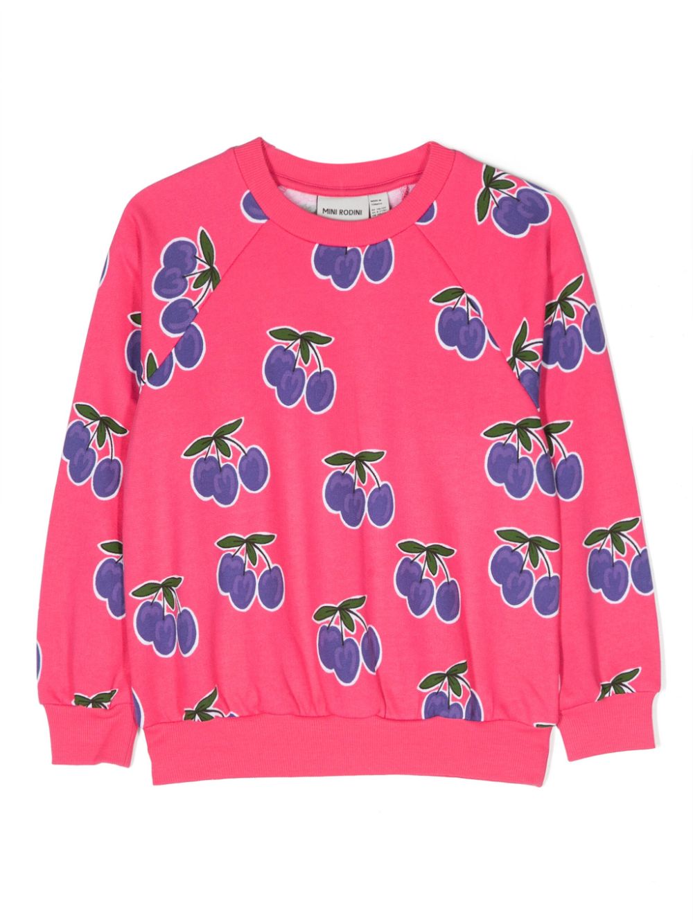 Mini Rodini fruit-print organic-cotton sweatshirt - Pink von Mini Rodini