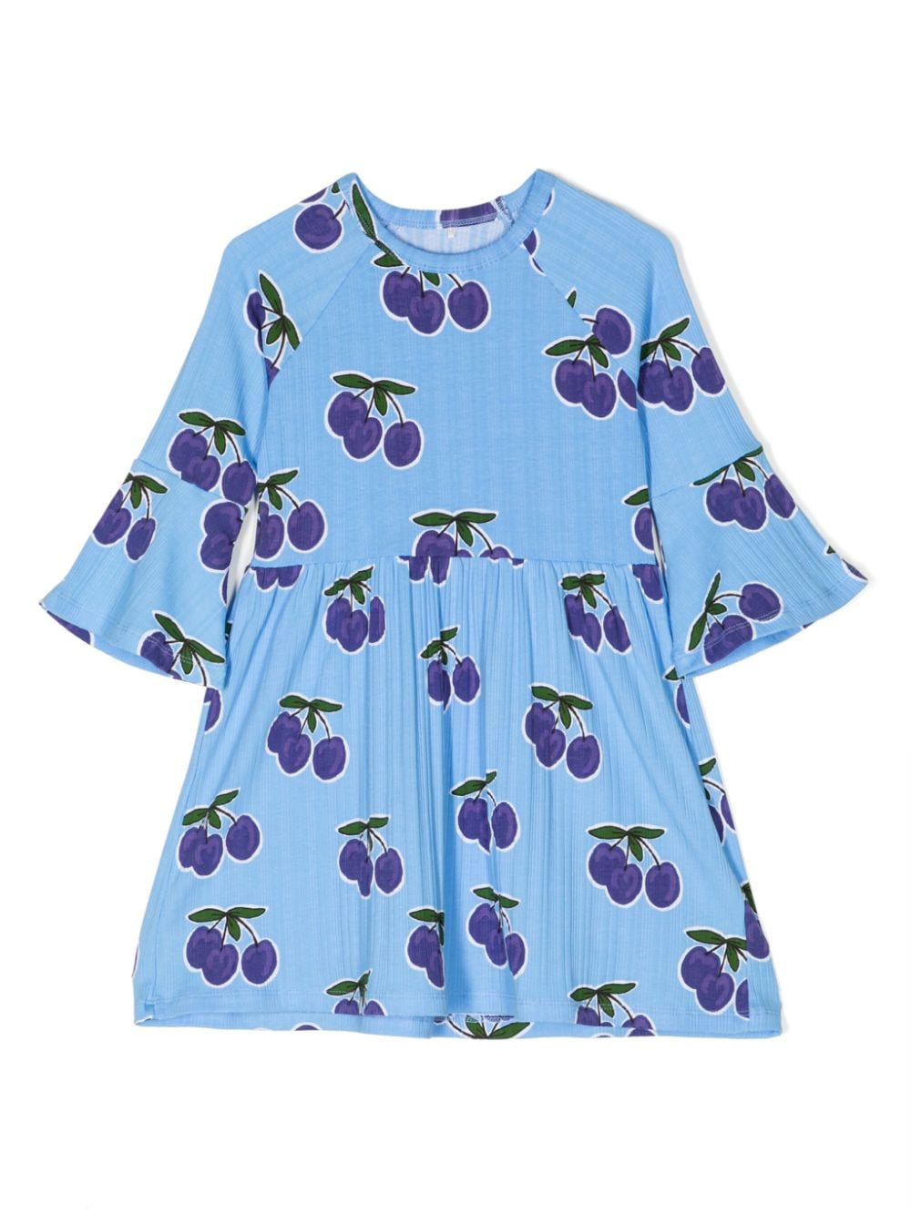 Mini Rodini fruit-print pleated dress - Blue von Mini Rodini