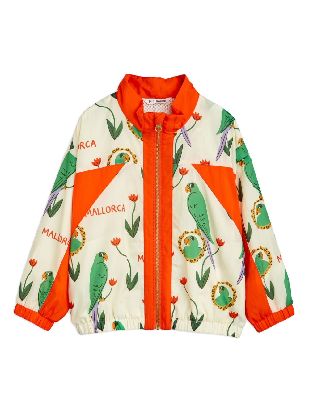 Mini Rodini graphic-print logo bomber jacket - White von Mini Rodini