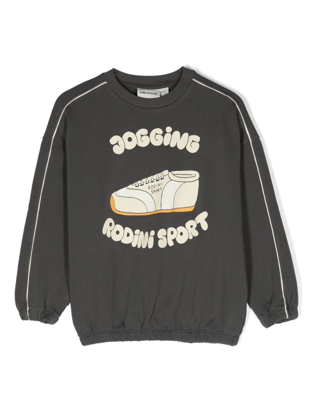 Mini Rodini graphic-print organic cotton sweatshirt - Grey von Mini Rodini