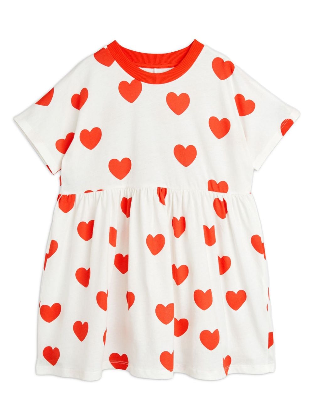 Mini Rodini heart-print T-shirt dress - White von Mini Rodini