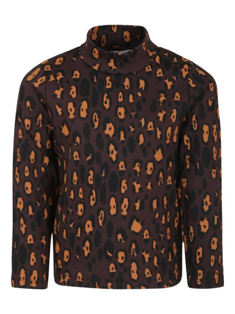 Mini Rodini leopard-print T-shirt - Brown von Mini Rodini