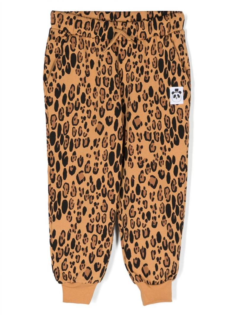 Mini Rodini leopard-print cotton track pants - Brown von Mini Rodini