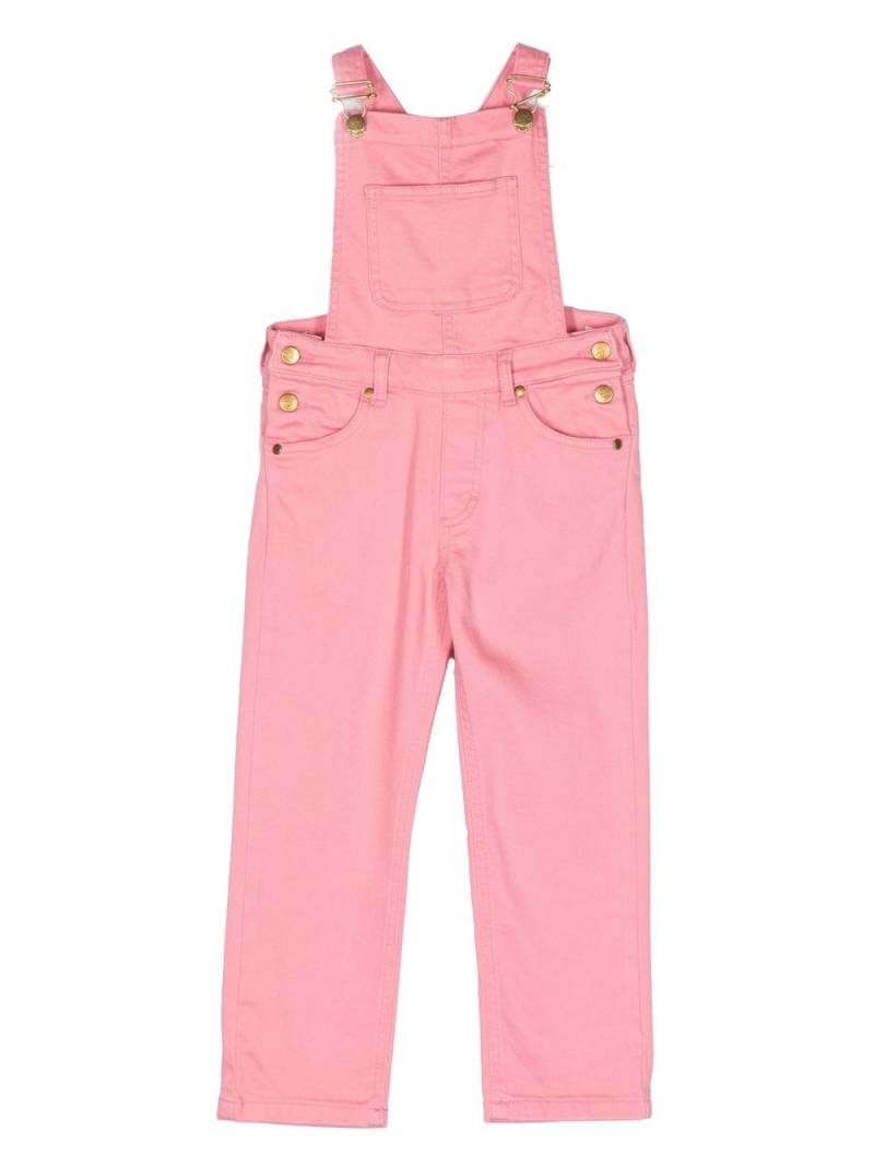 Mini Rodini logo-embroidered dungarees - Pink von Mini Rodini