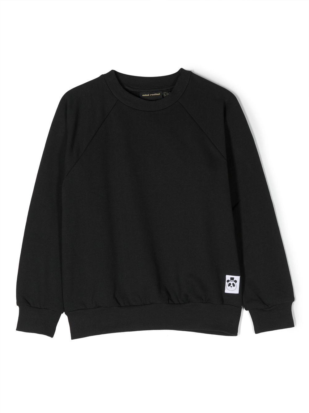 Mini Rodini logo-patch cotton sweatshirt - Black von Mini Rodini