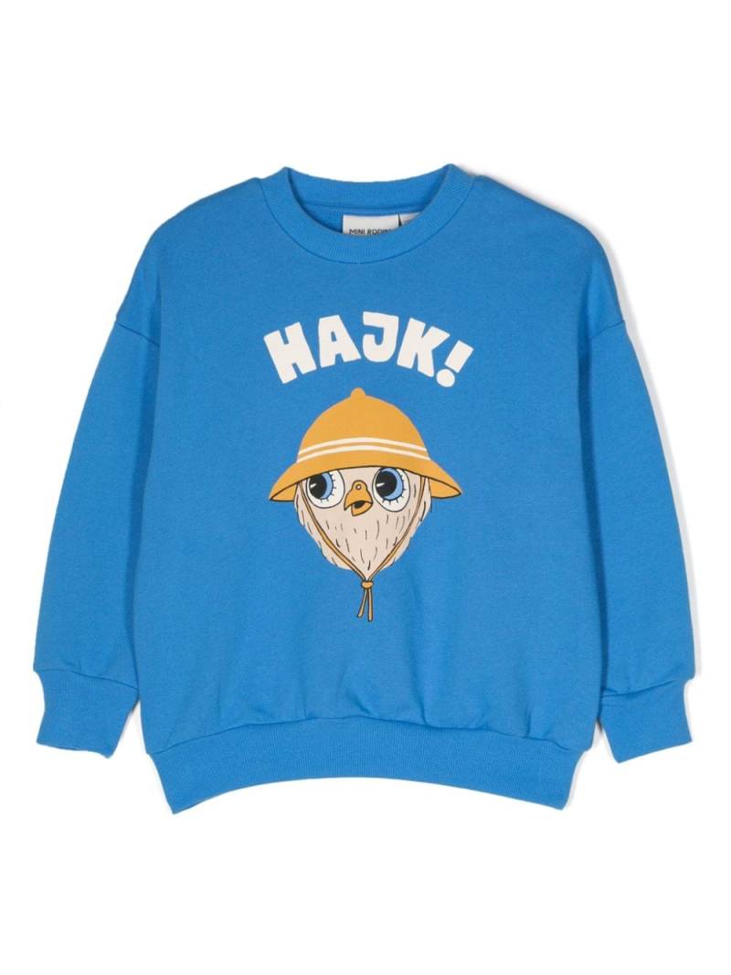 Mini Rodini logo-print sweatshirt - Blue von Mini Rodini