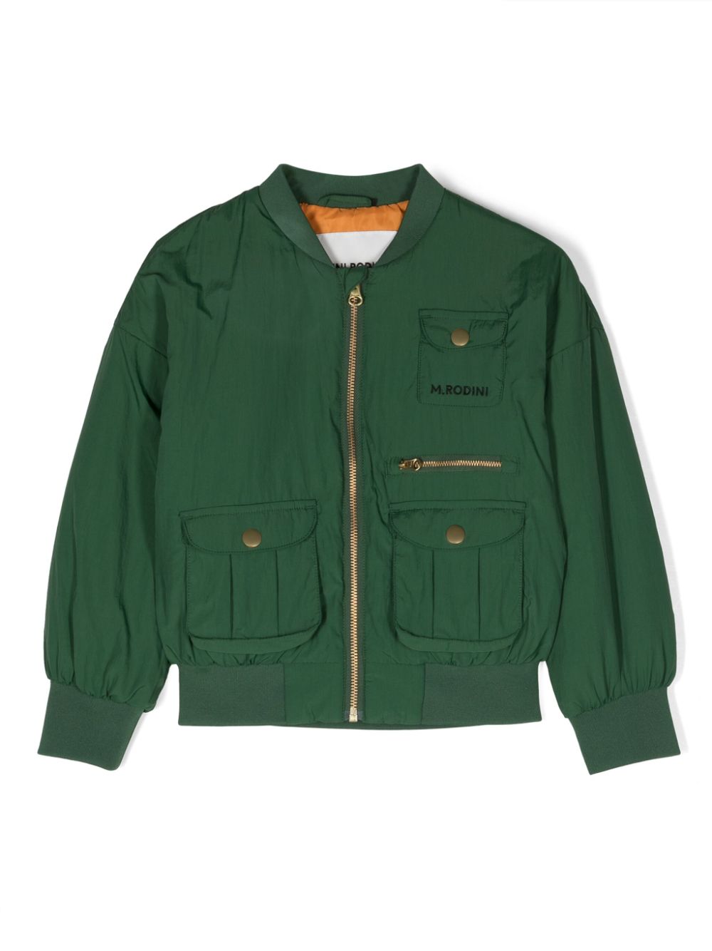 Mini Rodini padded bomber jacket - Green von Mini Rodini