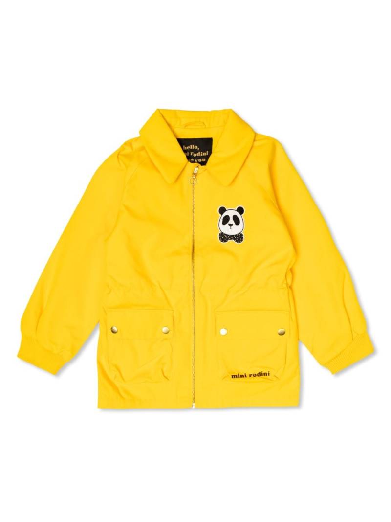 Mini Rodini panda collared jacket - Yellow von Mini Rodini