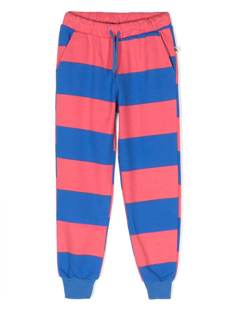 Mini Rodini striped drawstring track pants - Pink von Mini Rodini