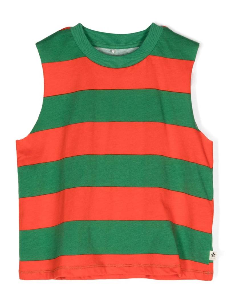 Mini Rodini striped organic cotton tank top - Green von Mini Rodini