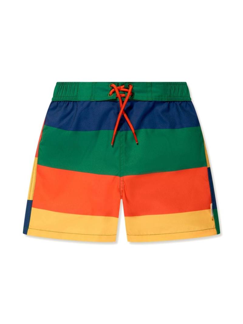 Mini Rodini striped swim shorts - Green von Mini Rodini