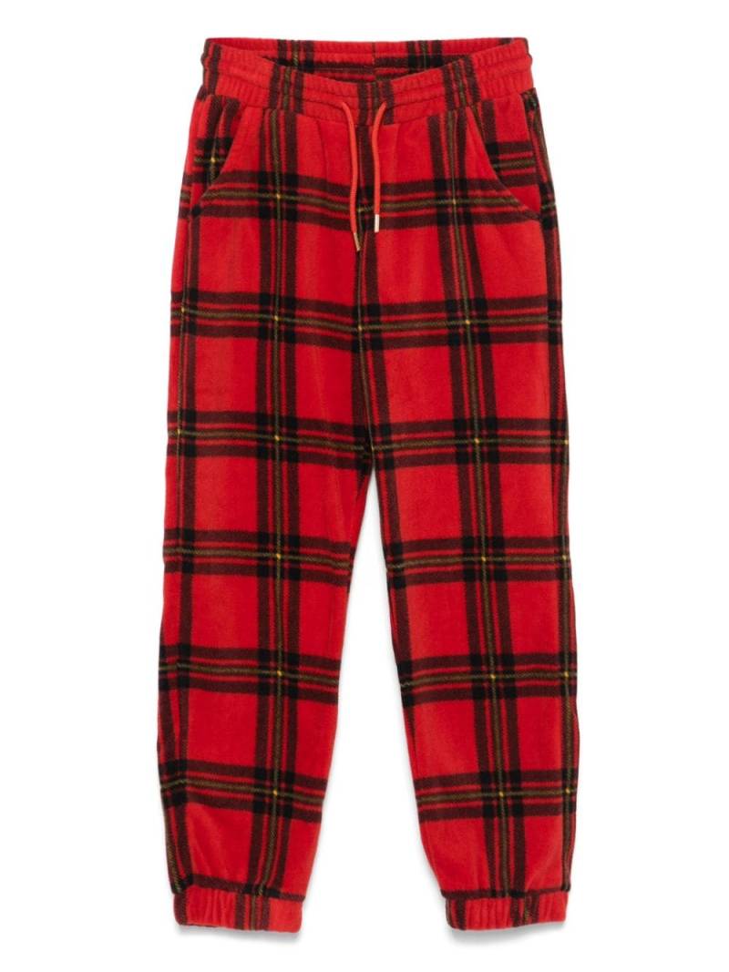 Mini Rodini tartan-pattern track pants - Red von Mini Rodini