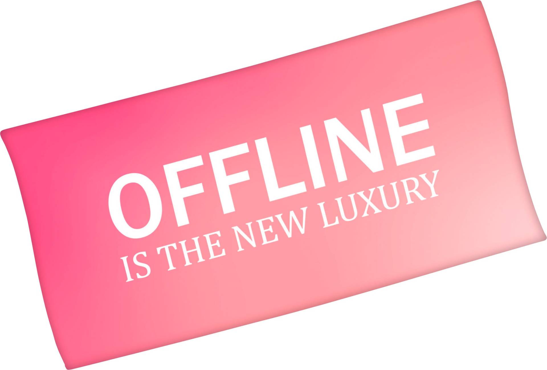 Minions Badetuch »Offline is the new luxury«, (1 St., Badetuch 75 x 150 cm), mit lustigem Spruch von Minions