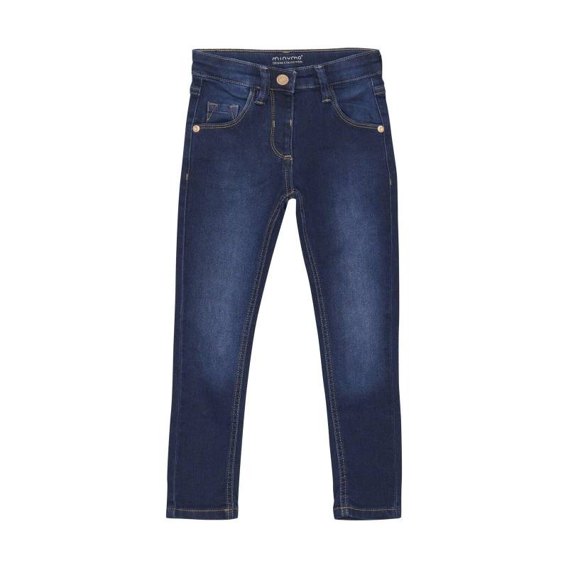 Mädchen Jeans Strech Dark Blue Denim Unisex Blau 104 von Minymo