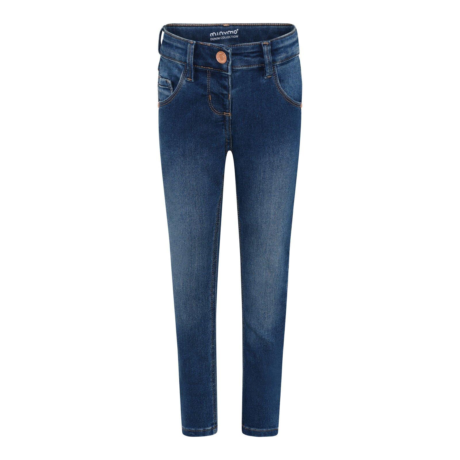 Mädchen Jeans Strech Denim Unisex Blau 134 von Minymo