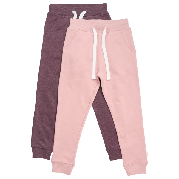 Minymo - Kid's Basic 37 Sweat Pants (2-Pack) - Trainingshose Gr 110 rosa von Minymo