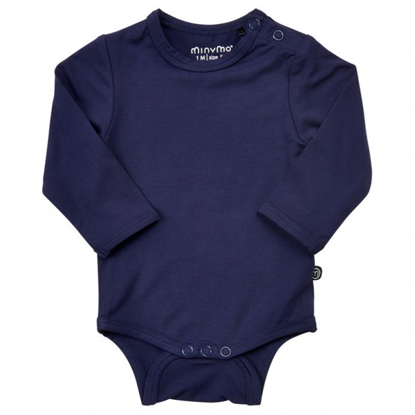 Minymo - Kid's Body L/S Bamboo - Alltagsunterwäsche Gr 56 blau von Minymo