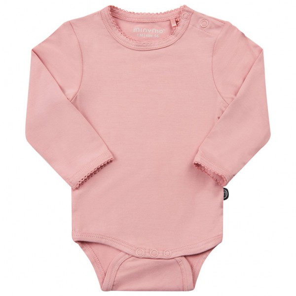 Minymo - Kid's Body L/S Bamboo - Alltagsunterwäsche Gr 56 rosa von Minymo