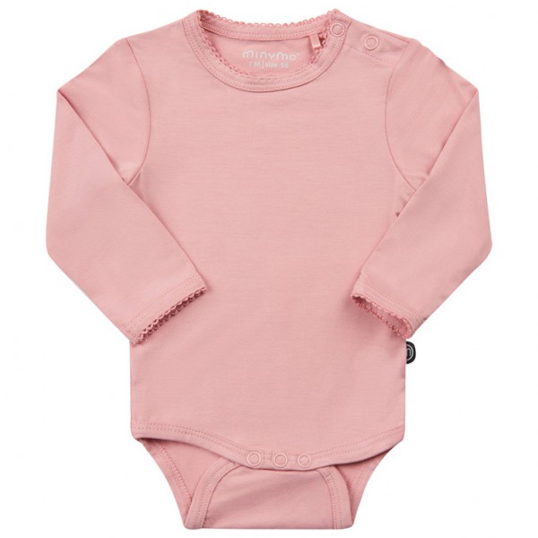 Minymo - Kid's Body L/S Bamboo - Alltagsunterwäsche Gr 92 rosa von Minymo